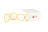 Siegelsterne-selbstklebend, weiß / roter Rand